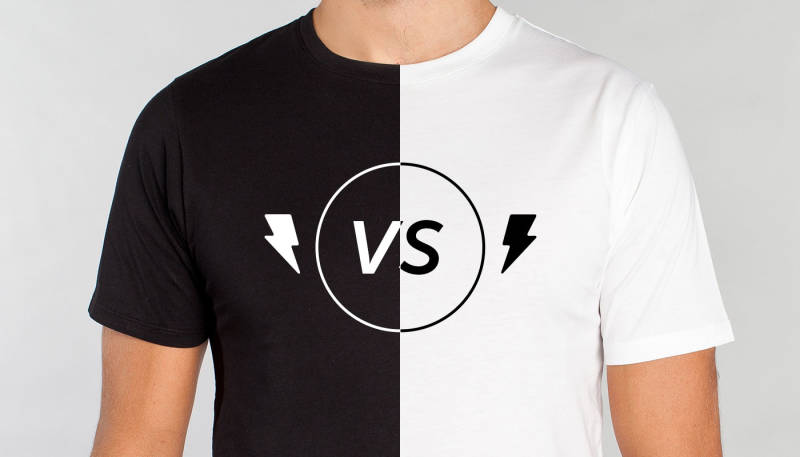 Analyse des ventes – t-shirt blanc vs t-shirt noir