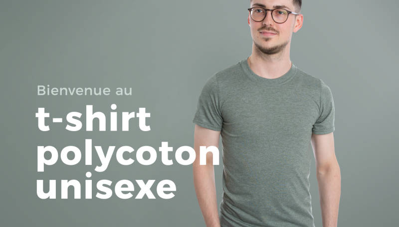 Nouveau produit – T-shirt polycoton unisexe