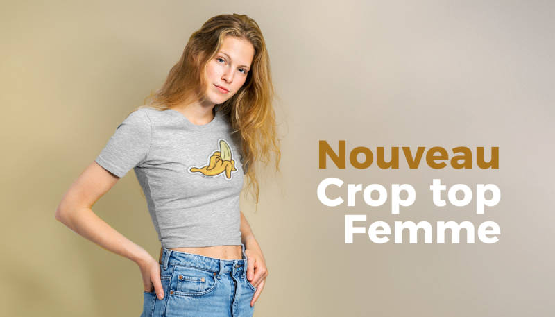 Nouveau crop top Femme – Retour aux années 90
