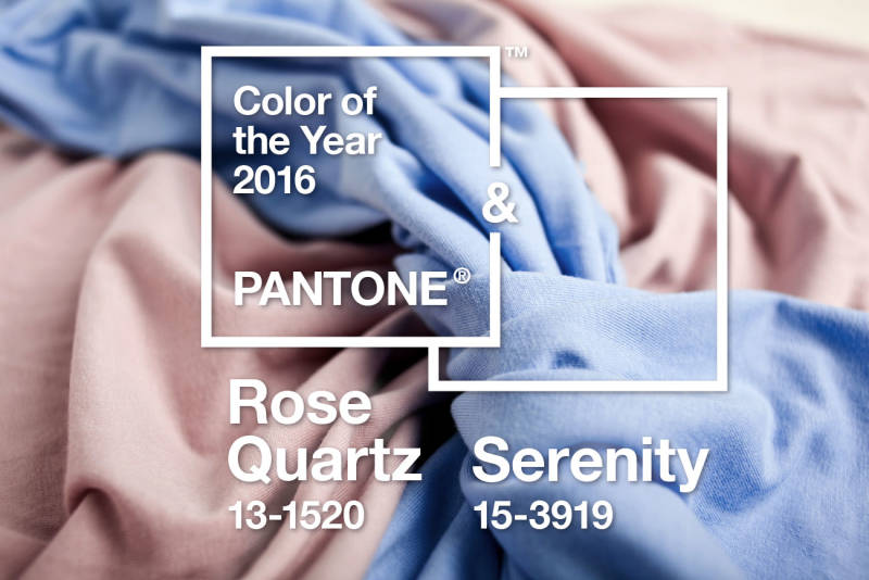 Pantone colors of 2016: Rose Quartz and Serenity