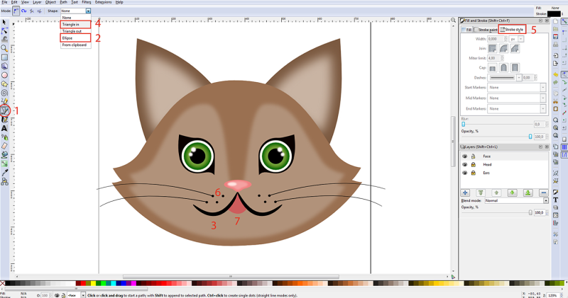 create a vector image inkscape