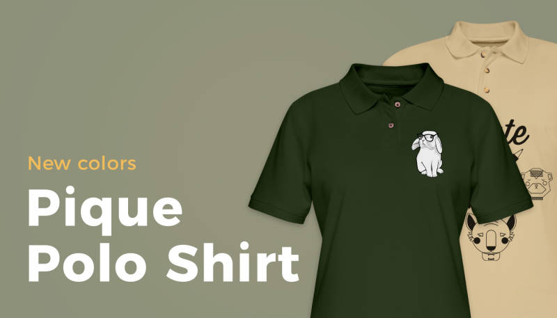 New Colors: Men & Women’s Pique Polo Shirts