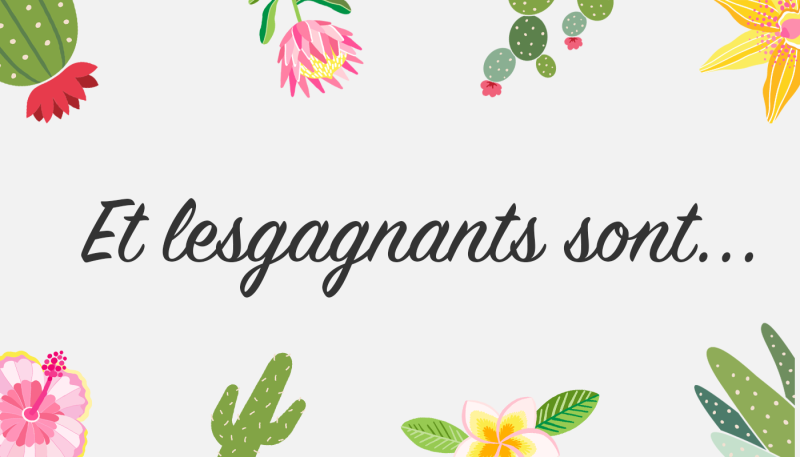 Les gagnants du concours « Végétaux »