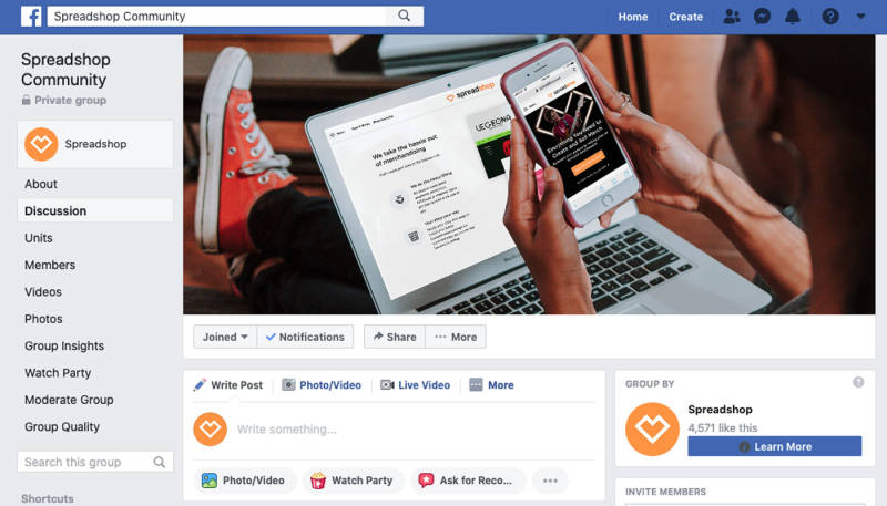 Are you a member of the Spreadshop Facebook Group?