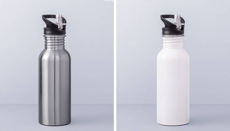 NEW: Water Bottle with Straw (North America & Oceania)