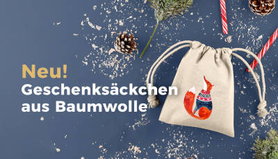 Schön verpackt: Geschenksäckchen aus Baumwolle