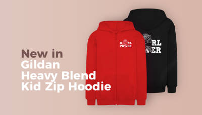 New in: Gildan Heavy Blend Kids’ Zip Hoodie