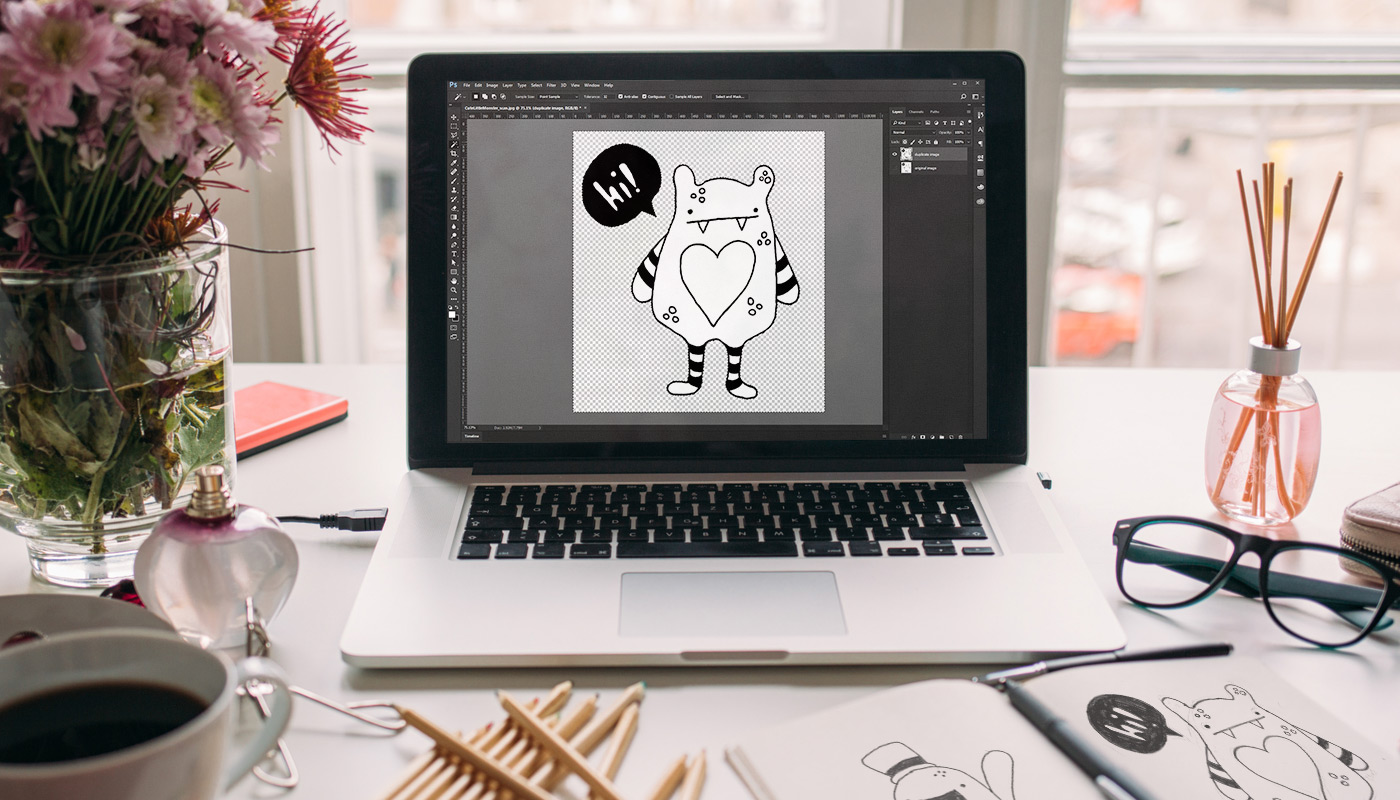 How to Digitize a Sketch in 4 Steps with Adobe Illustrator  Skillshare Blog